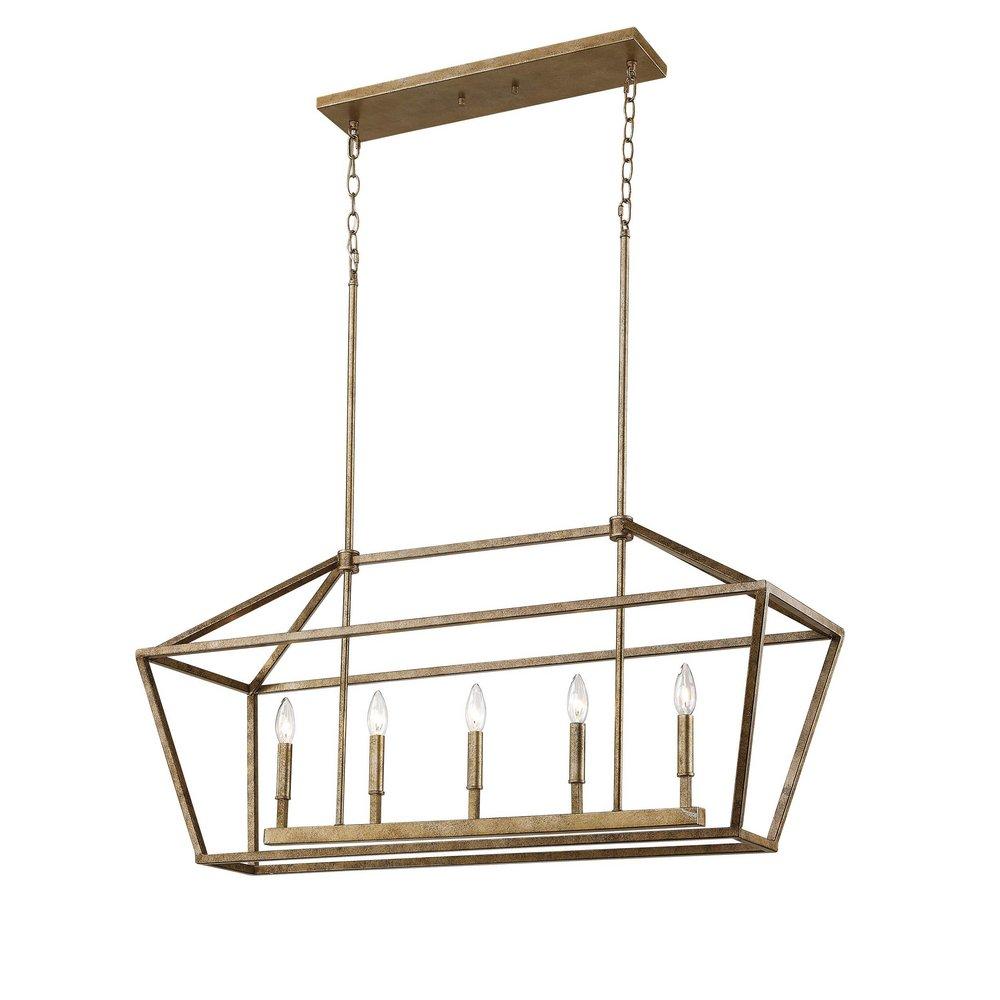 Millennium Lighting Vintage Gold 5-Light Island Light 