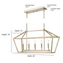 Millennium Lighting Vintage Gold 300W 5-Light Candelabra E-12 Pendant Light 