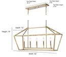Millennium Lighting Vintage Gold 5-Light Island Light 