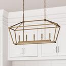 Millennium Lighting Vintage Gold 5-Light Island Light 
