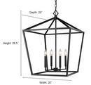 Millennium Lighting Satin Nickel 4-Light Pendant Light 