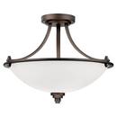 Millennium Lighting Satin Nickel 3-Light Semi-Flush Mount Ceiling Light 