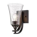 100W 1-Light Medium E-26 Incandescent Wall Sconce in Rubbed Bronze