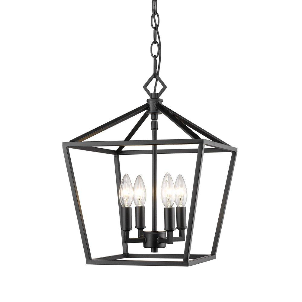 Millennium Lighting Matte Black 4-Light Pendant Light 