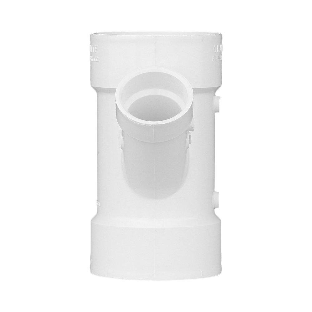 White PVC DWV Wye 