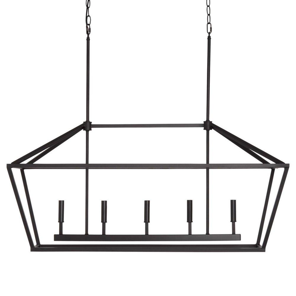 Millennium Lighting Matte Black 5-Light Island Light 