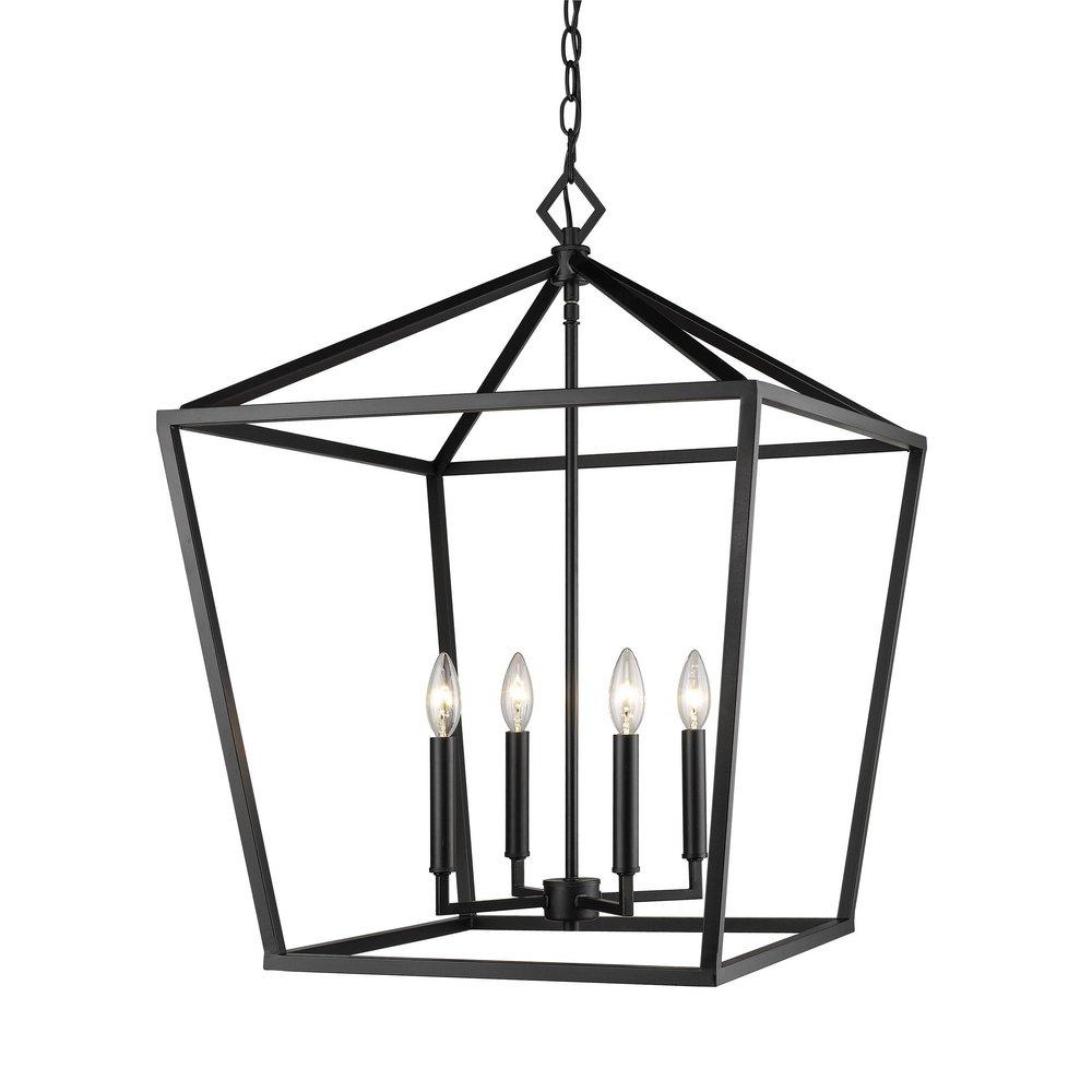 Millennium Lighting Matte Black 4-Light Pendant Light 