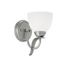 100W 1-Light Wall Sconce in Brushed Pewter