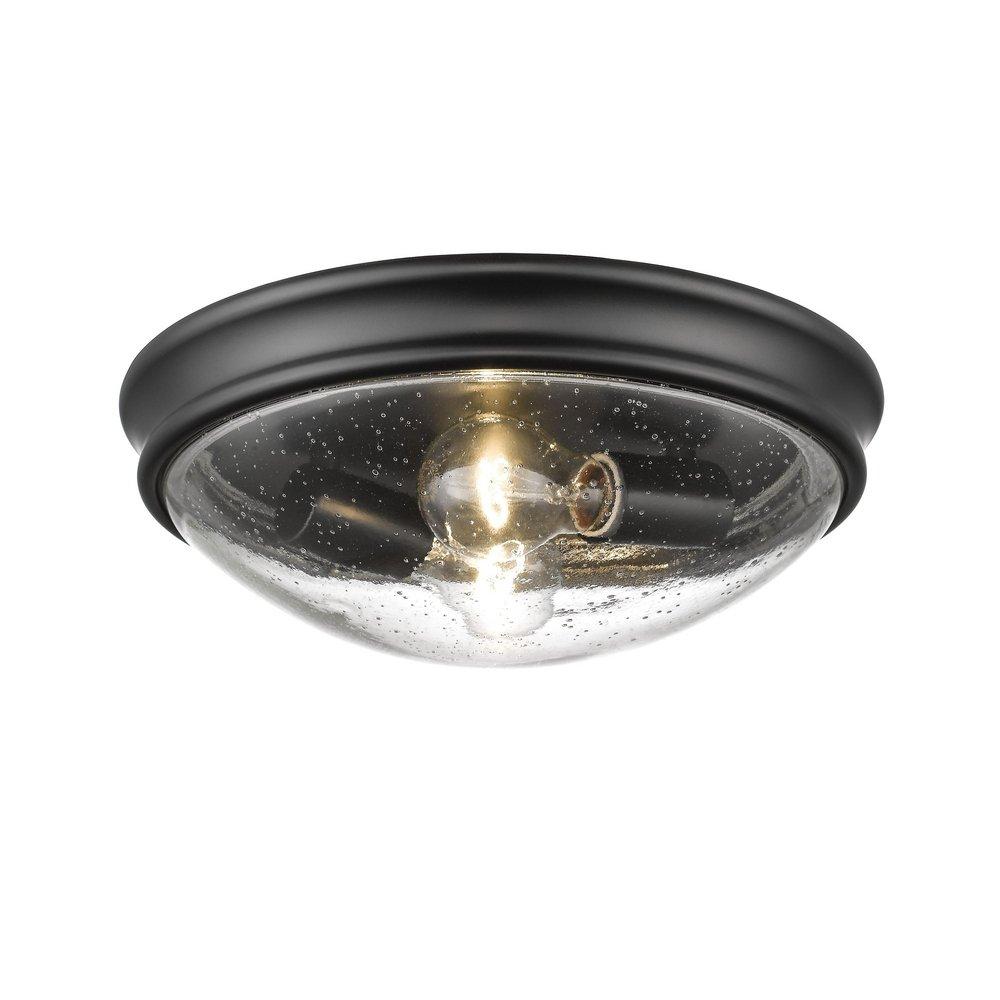 Millennium Lighting Matte Black 2-Light Flush Mount Ceiling Light 