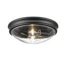 Millennium Lighting Matte Black 2-Light Flush Mount Ceiling Light 