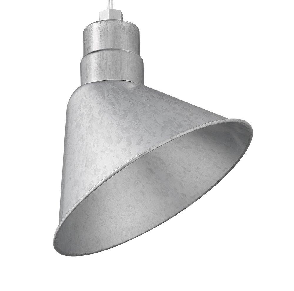 Millennium Lighting Galvanized 1-Light Angle Shade 