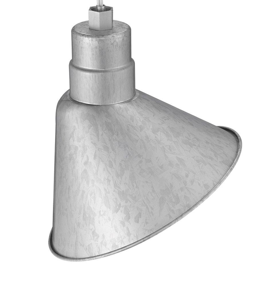 Millennium Lighting Galvanized 1-Light Angle Shade Sconce 