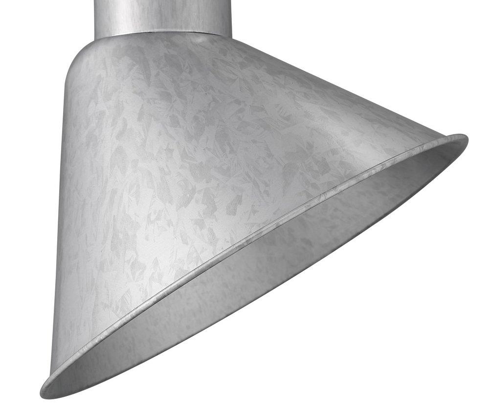 Millennium Lighting Galvanized 1-Light Angle Shade Sconce 