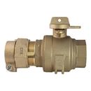 1-1/2 in. CTS Pack Joint x FIPT Reclaimed Ball Valve Curb Stop with Optional Corp Nut