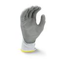 Radians Light Grey 13G Cut Level A3 Polyurathane Palm Dipped Gloves 