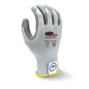Radians Light Grey 13G Cut Level A3 Polyurathane Palm Dipped Gloves 