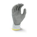 Radians Light Grey 13G Cut Level A3 Polyurathane Palm Dipped Gloves 