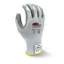 Radians Light Grey 13G Cut Level A3 Polyurathane Palm Dipped Gloves 