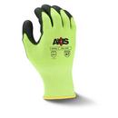 Radians Hi-Viz Green 13G Cut Level A8 PU Coated Glove in High Visibility Green with Black 