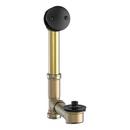 Brass Lift & Turn Drain in Matte Black