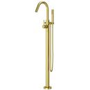 Single Handle Lever Floor Mount Filler in Brushed Gold (Trim Only)