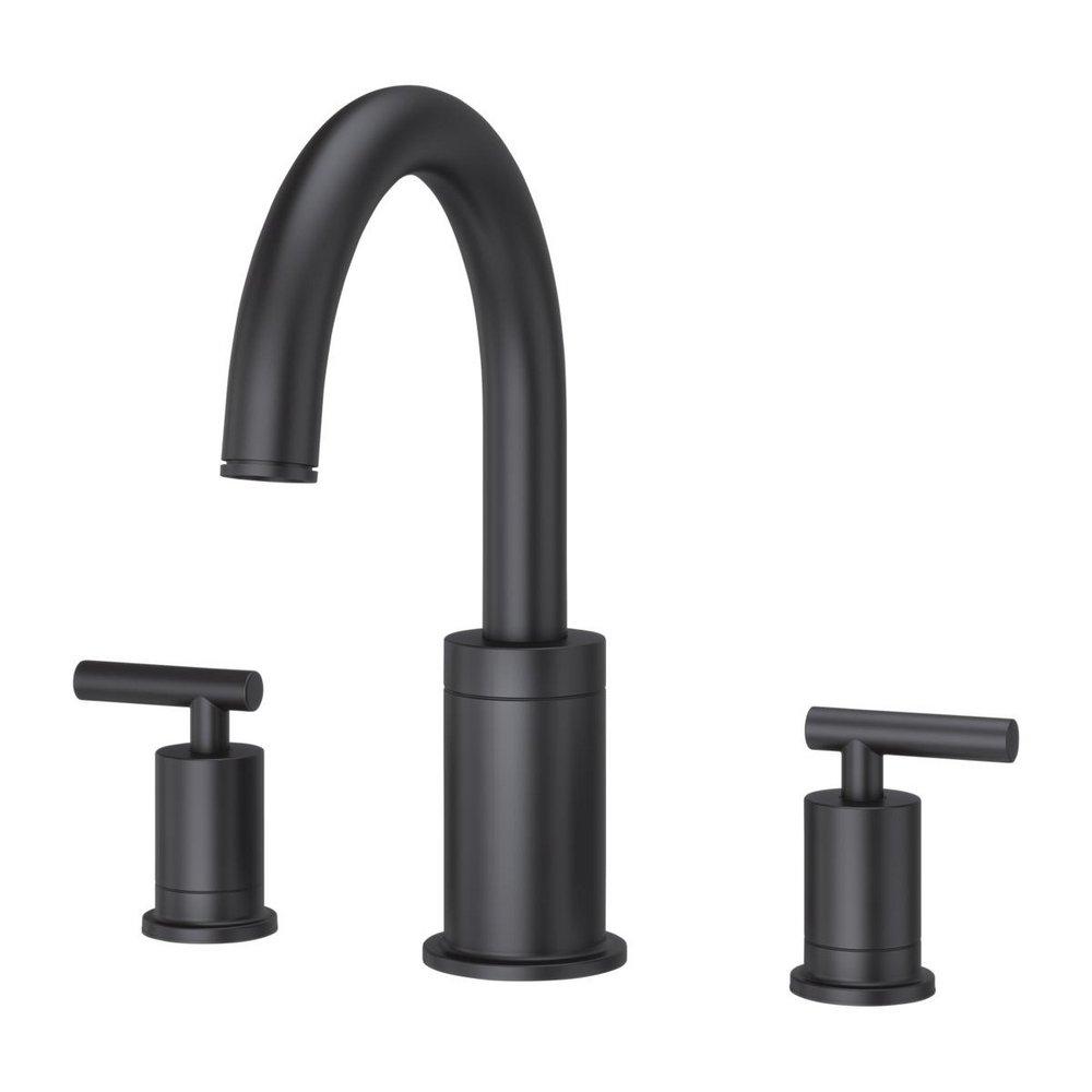 Pfister Matte Black Two Handle Roman Tub Faucet Trim Only 