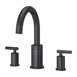 Two Handle Roman Tub Faucet in Matte Black (Trim Only)