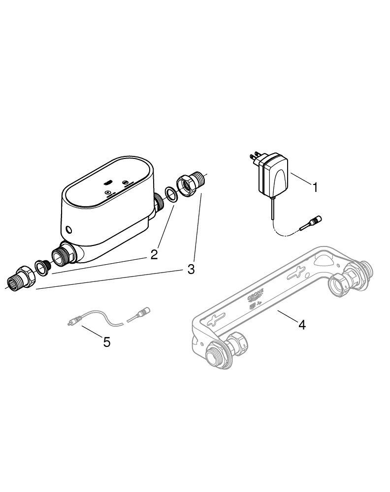 GROHE White Sense Guard Smart Water Controller 