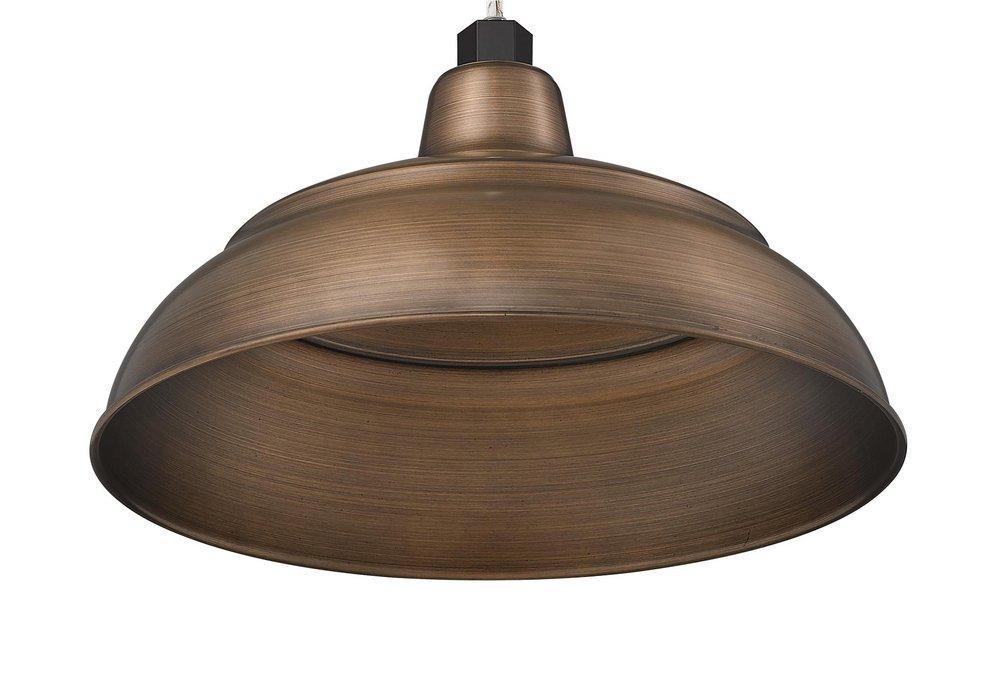 Millennium Lighting Natural Copper 1-Light Warehouse Shade 