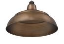 1-Light Warehouse Shade in Natural Copper