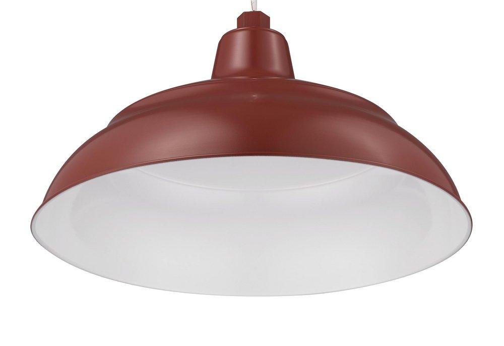 Millennium Lighting Satin Red 1-Light Warehouse Shade 