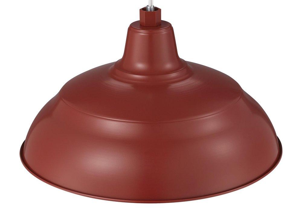 Millennium Lighting Satin Red 1-Light Warehouse Shade 