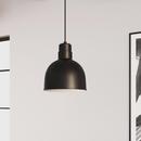 Millennium Lighting Satin Black 1-Light Cord Hung Deep Bowl Shade 