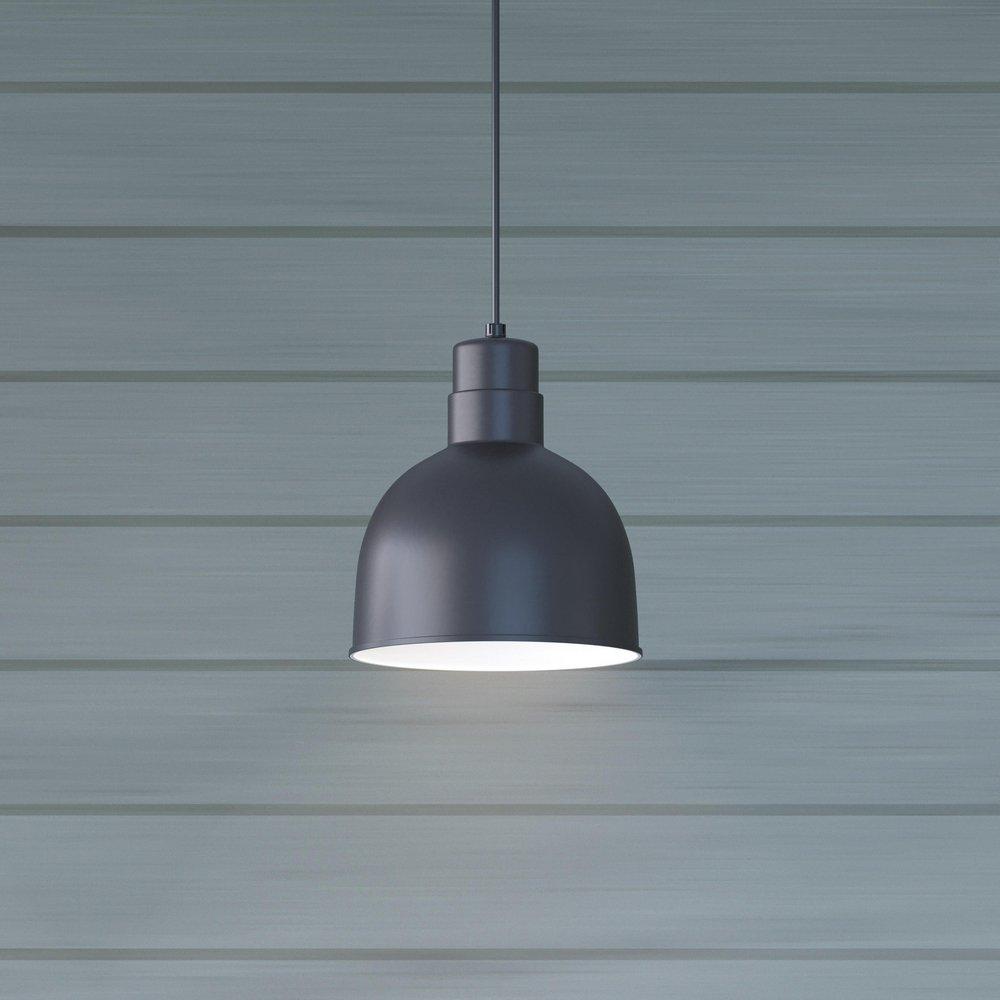 Millennium Lighting Satin Black 200W 1-Light Medium E-26 Pendant Light 