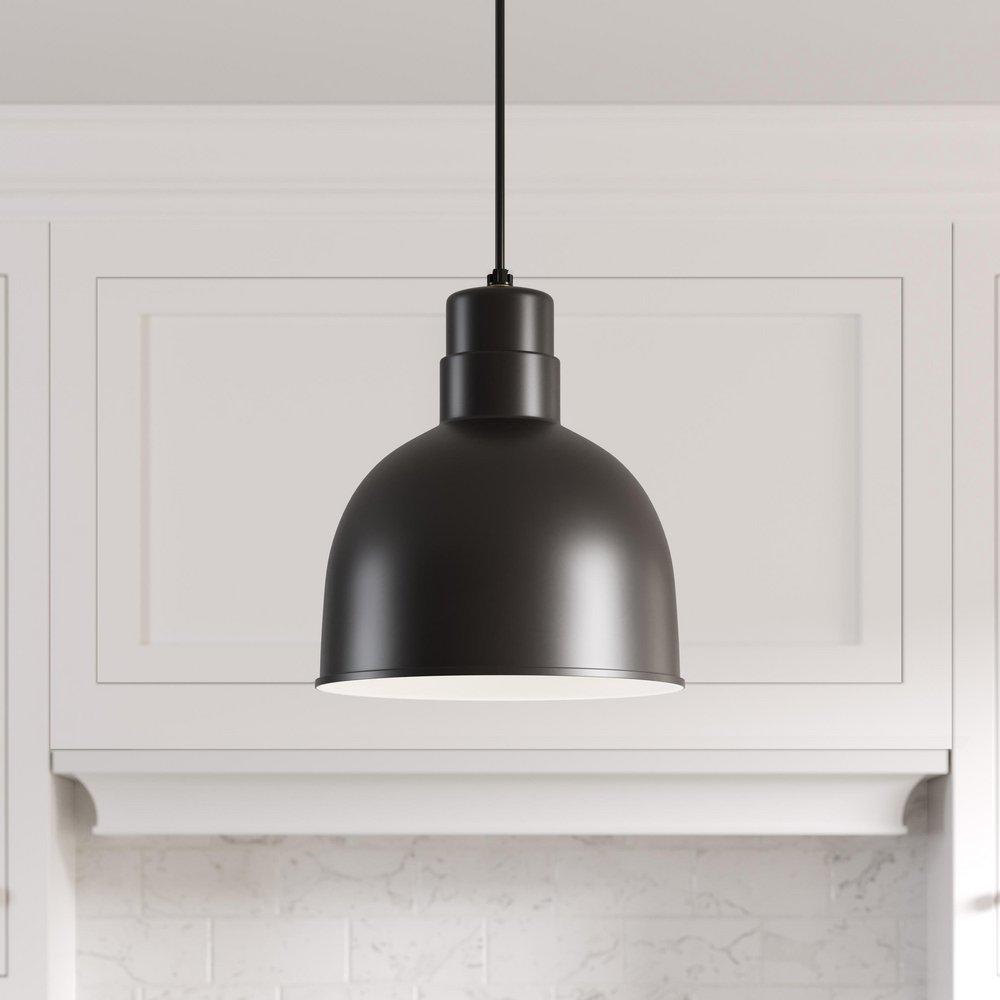 Millennium Lighting Satin Black 200W 1-Light Medium E-26 Pendant Light 