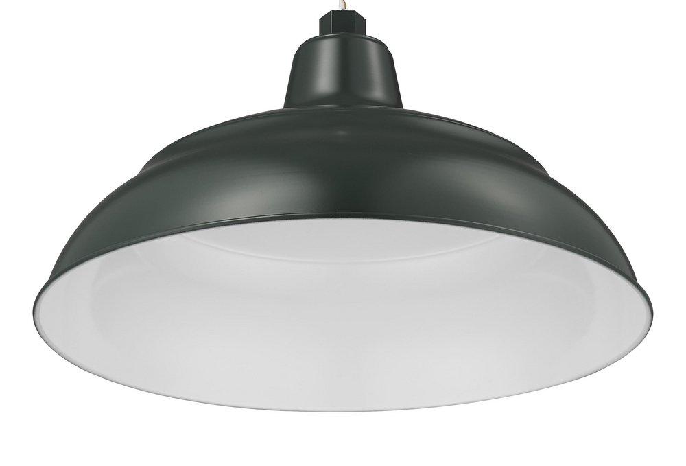 Millennium Lighting Satin Green 200W 1-Light Medium E-26 Warehouse Shade 