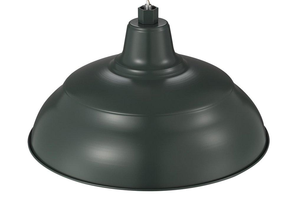 Millennium Lighting Satin Green 1-Light Warehouse Shade 