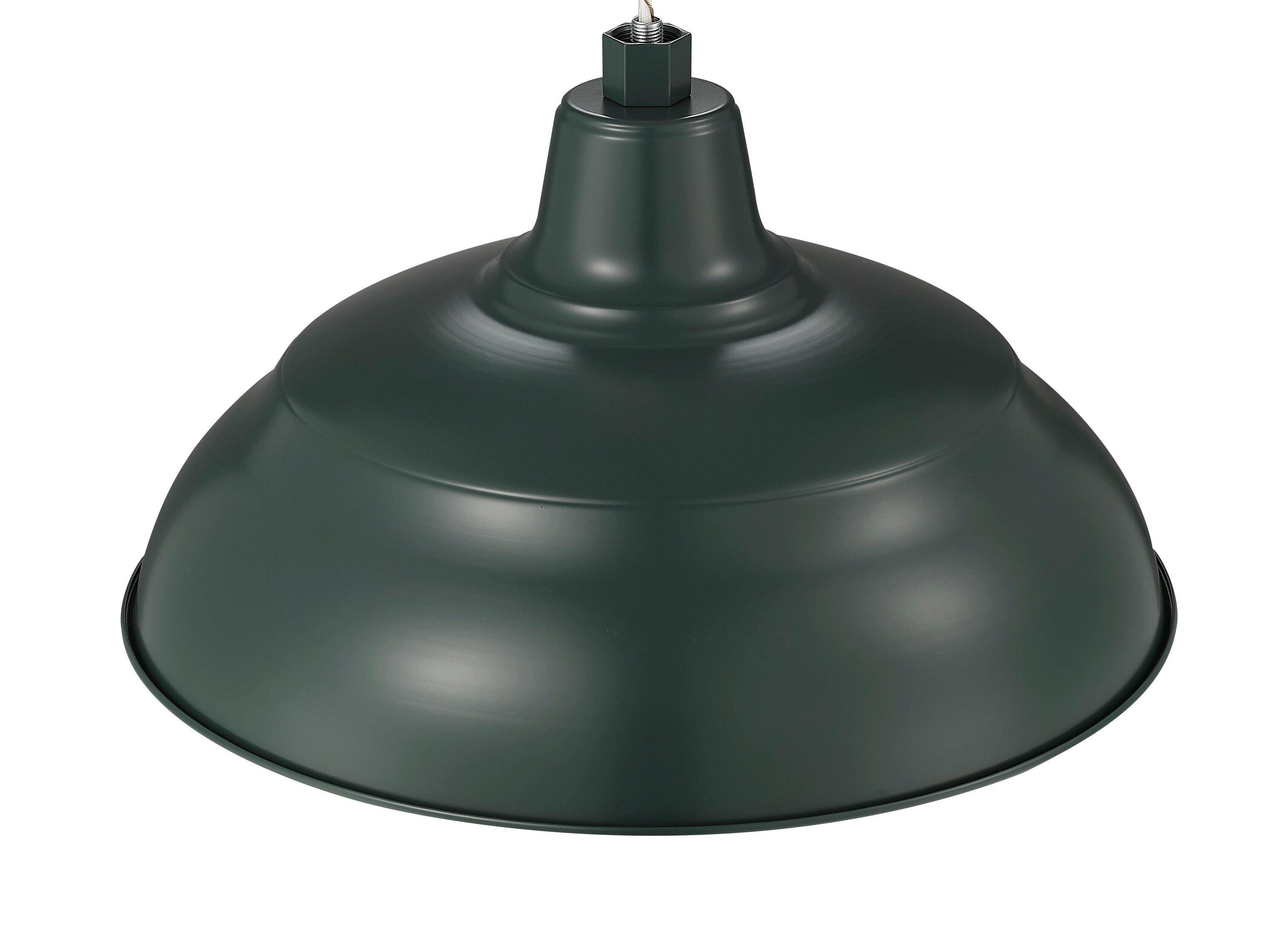 Millennium Lighting Satin Green 200W 1-Light Medium E-26 Warehouse Shade 
