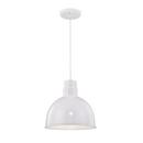 Millennium Lighting White 1-Light Cord Hung Deep Bowl Shade 