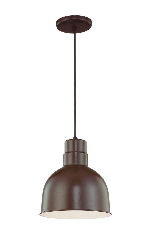 Millennium Lighting Architectural Bronze 1-Light Cord Hung Deep Bowl Shade 