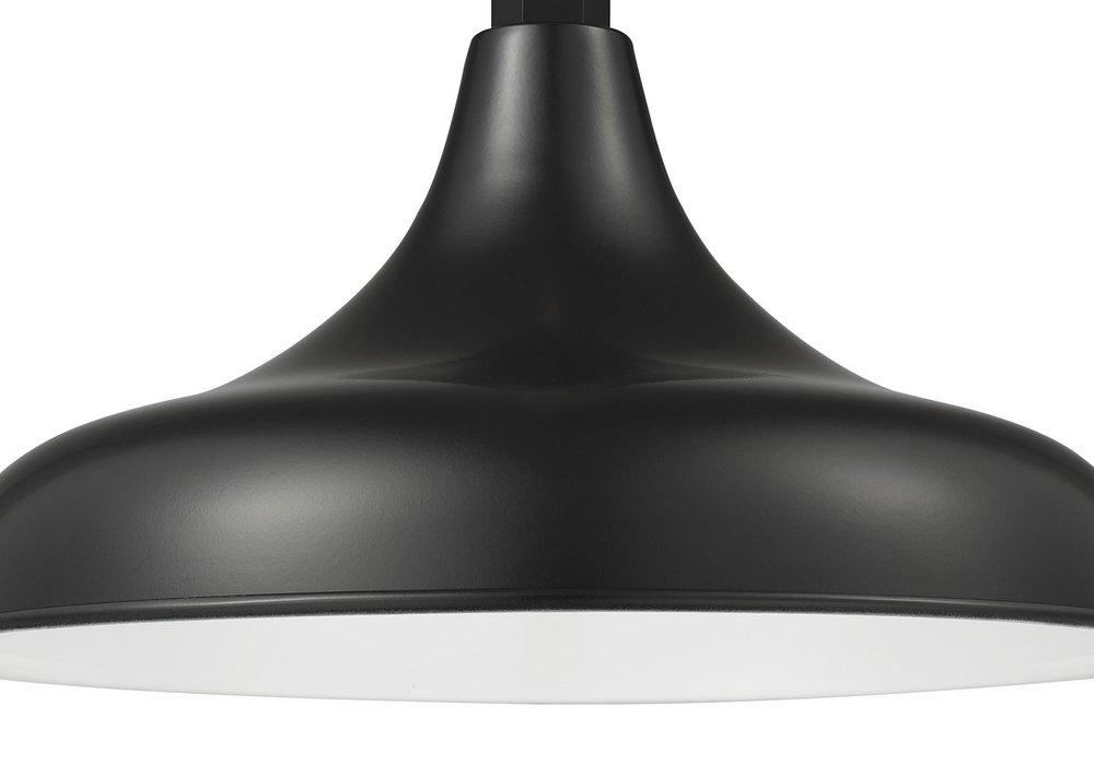 Millennium Lighting Satin Black 200W 1-Light Medium E-26 Incandescent Warehouse Shade 