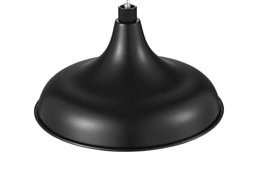 Millennium Lighting Satin Black 200W 1-Light Medium E-26 Incandescent Warehouse Shade 