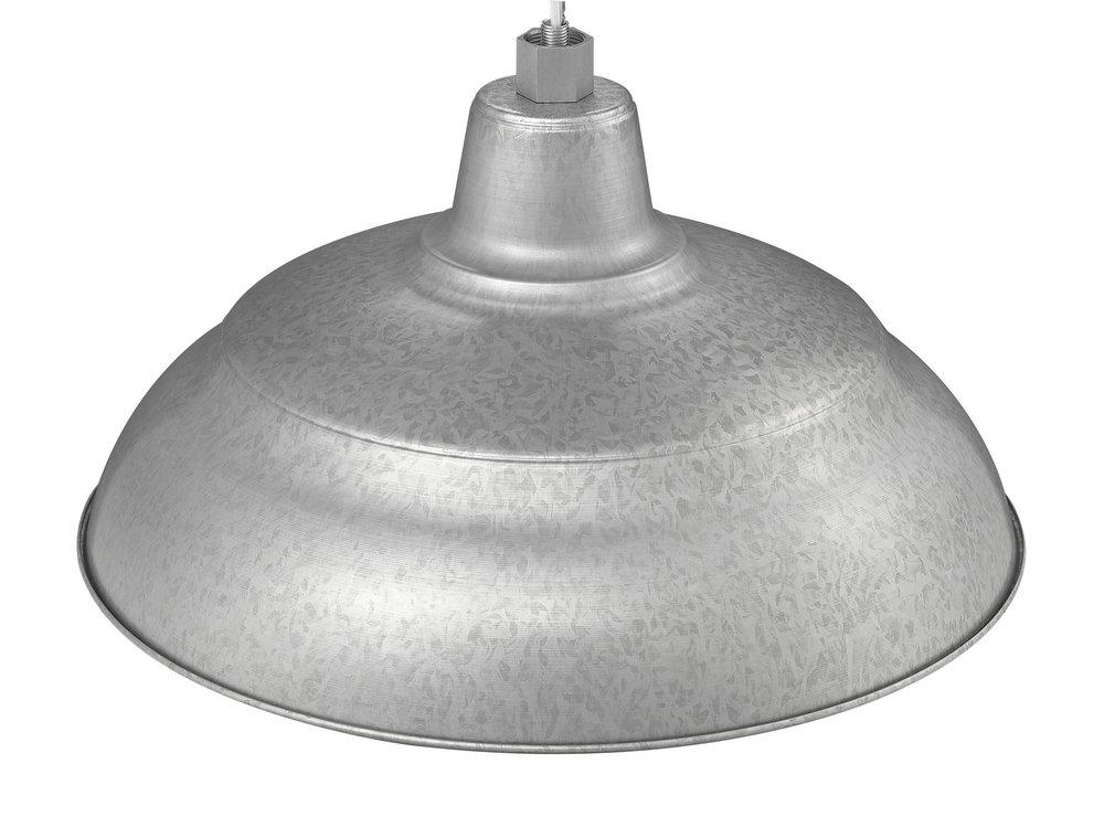 Millennium Lighting Galvanized 1-Light Warehouse Shade 