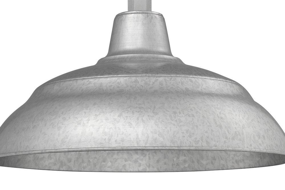 Millennium Lighting Galvanized 1-Light Warehouse Shade 