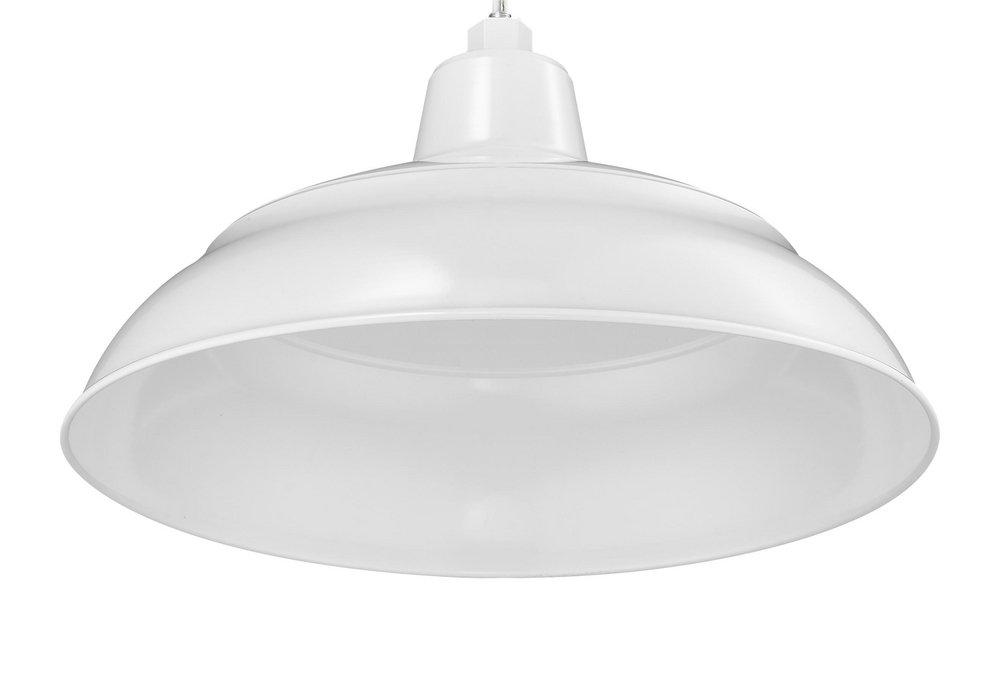 Millennium Lighting White 1-Light Warehouse Shade 