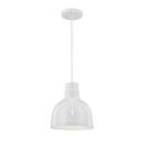 Millennium Lighting White 1-Light Cord Hung Deep Bowl Shade 