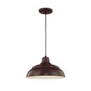 1-Light Cord Hung Warehouse Shade in Architect Bronze