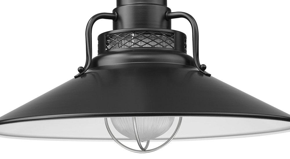 Millennium Lighting Satin Black 100W 1-Light Medium E-26 Pendant Light with Inside Etched Glass 