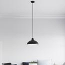 Millennium Lighting Satin Black 1-Light Cord Hung Warehouse Shade 