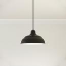 Millennium Lighting Satin Black 1-Light Cord Hung Warehouse Shade 